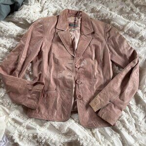 Pink Leather Jacket